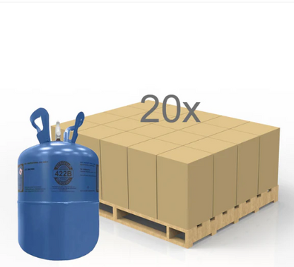 NU-22B R-422B Virgin Refrigerant – 25 lb Premium Grade Cylinder